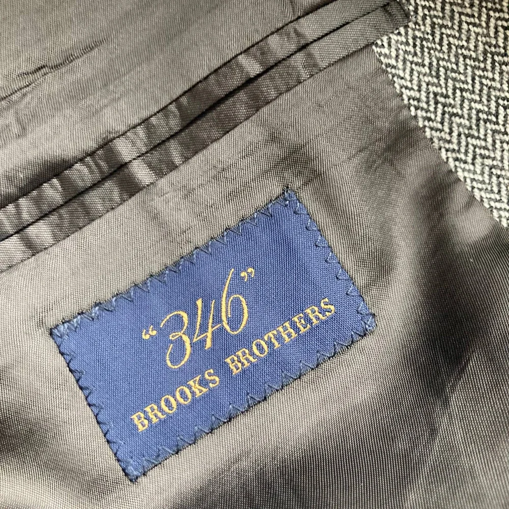 brooks brothers herringbone wool jacket